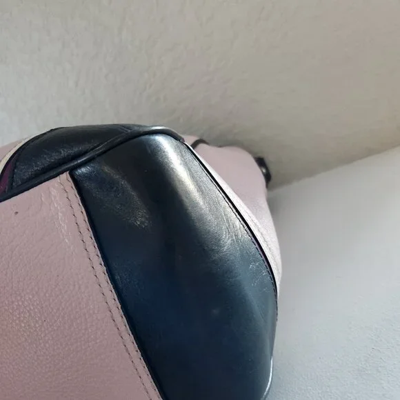 Euc Coach Laura Pink Leather Spector Shoulder Bag Satchel Purse